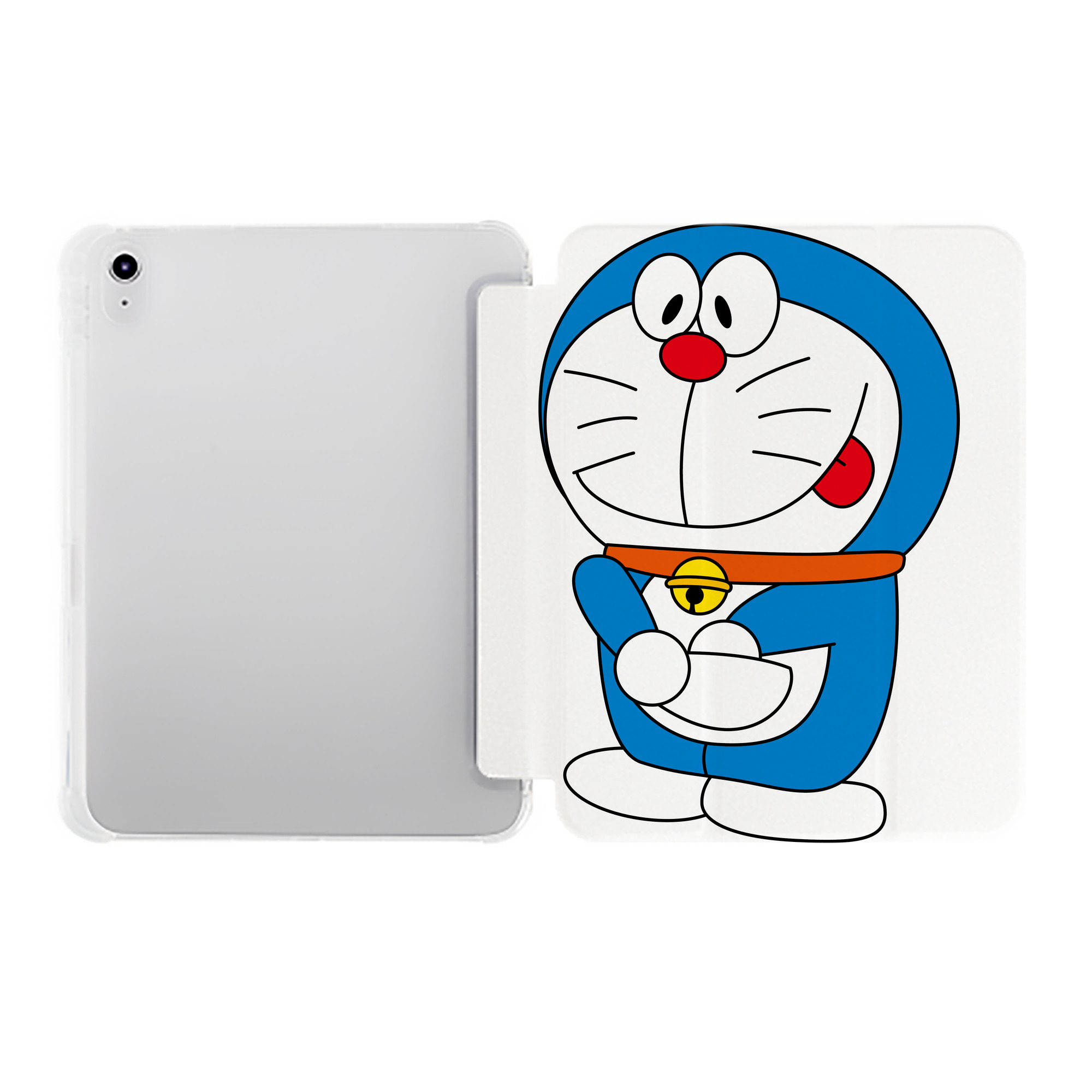 （画像用） ドラえもん Doraemon IPad ケース ペン収納付き 三つ折りスタンド PUレザー×シリコン 対応機種9.5/10.5/10.9インチ
